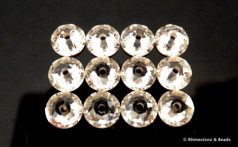 Swarovski Sew-On Lochrosen Art 3188 Crystal 5mm